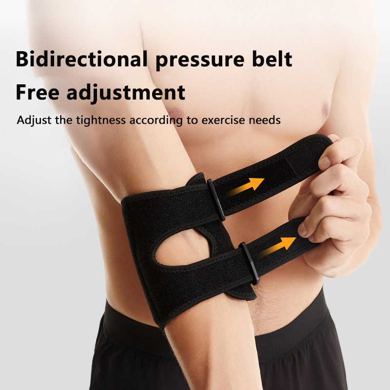 Tennis Elbow Brace - 1 個調節可能な肘サポートブレース腱炎女性男性テニスプロテクター肘緩和包帯肘スプリントスタビライザー
