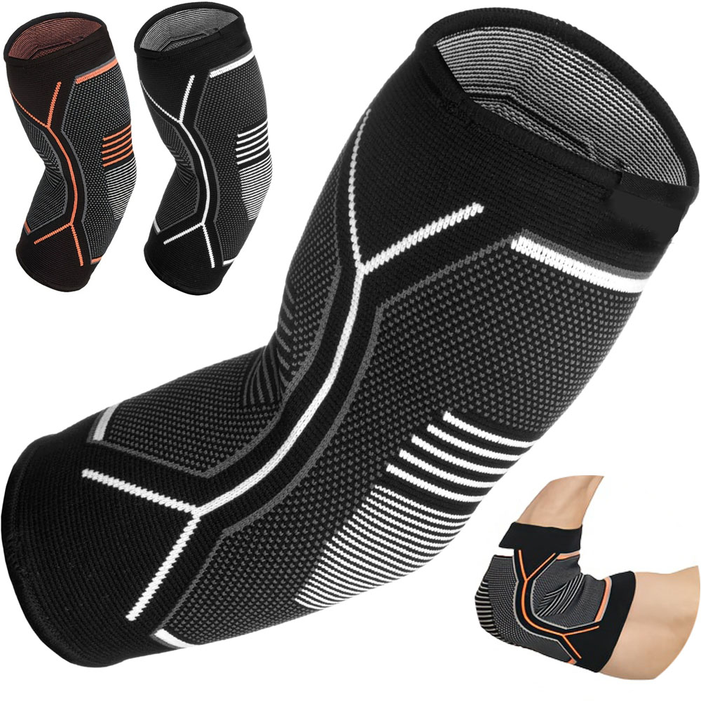Tennis Elbow Brace - 1PC肘サポーター 弾性ジムスポーツ肘保護パッド 汗吸収 スポーツ バスケットボール バレーボール