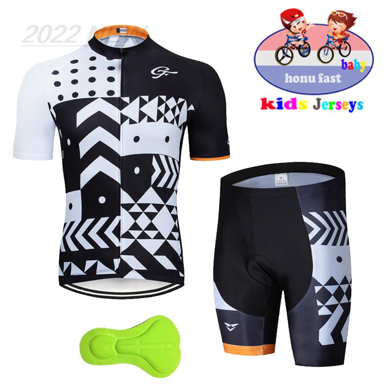 Xin Sports Equipment - 新しい子供のサイクリングジャージスーツショーツ通気性ジャージベビーキッズ乗馬半袖スーツスポーツサイクリング機器