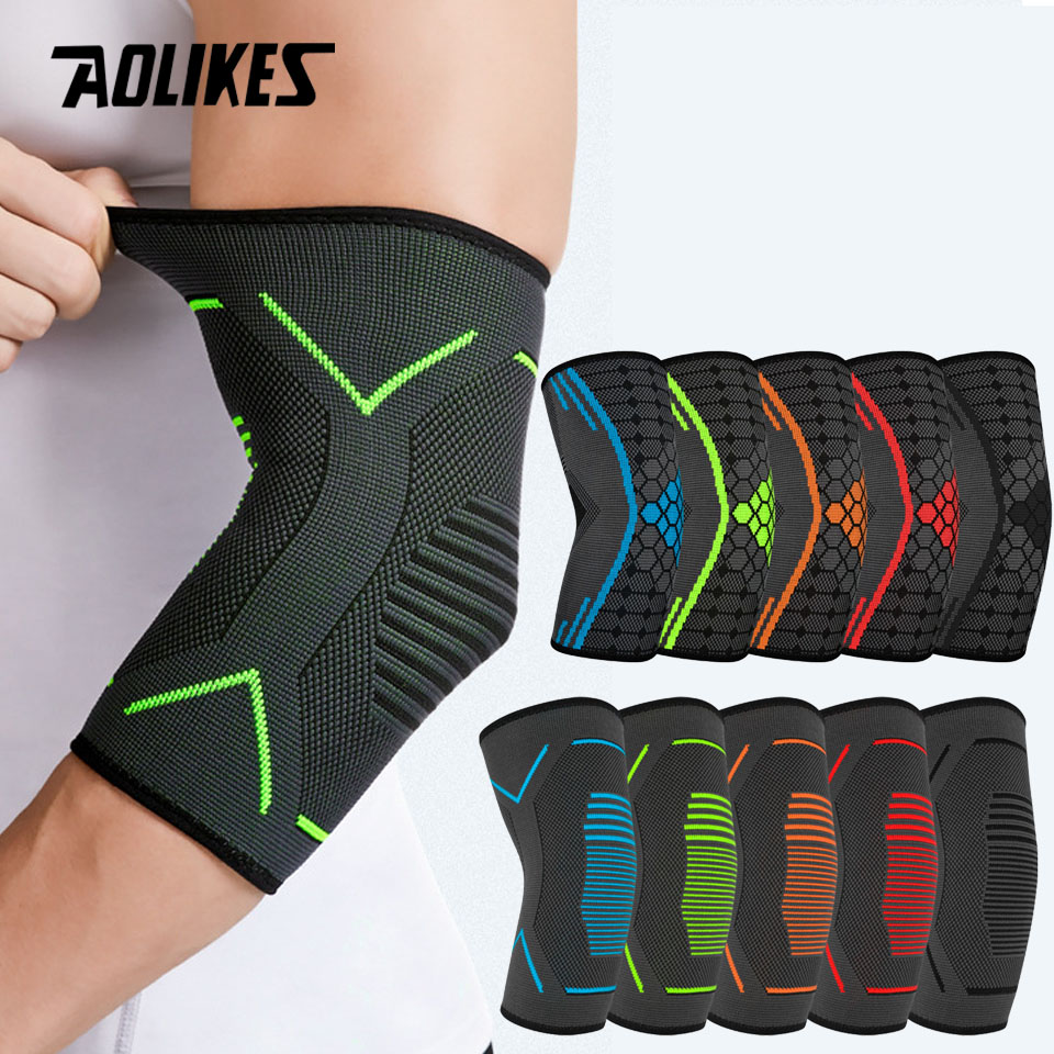 Tennis Elbow Brace - AOLIKES 1個入り 新型肘圧迫スリーブ、腱鞘炎とテニス肘用肘サポーター、ゴルファー肘サポート