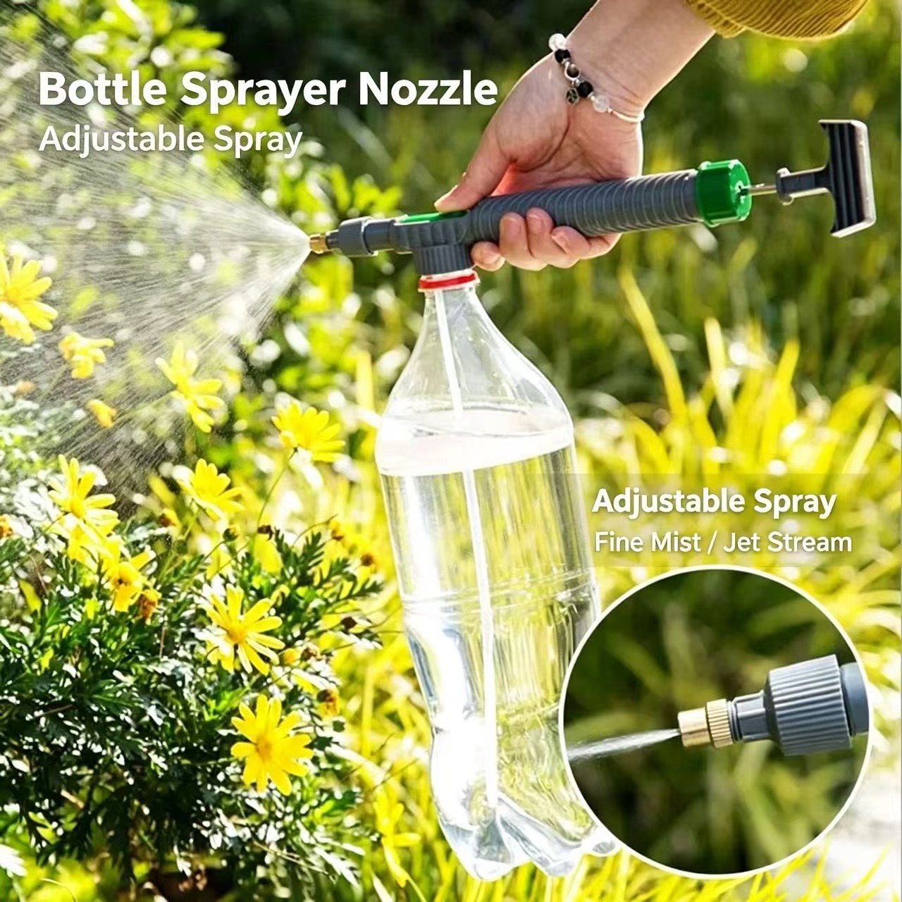Sports Equipment Disinfectant Spray - ユニバーサルプルタイプコーラボトルスプレーノズル多機能スプレーロッドアクセサリー庭の水やり消毒洗車用殺虫剤