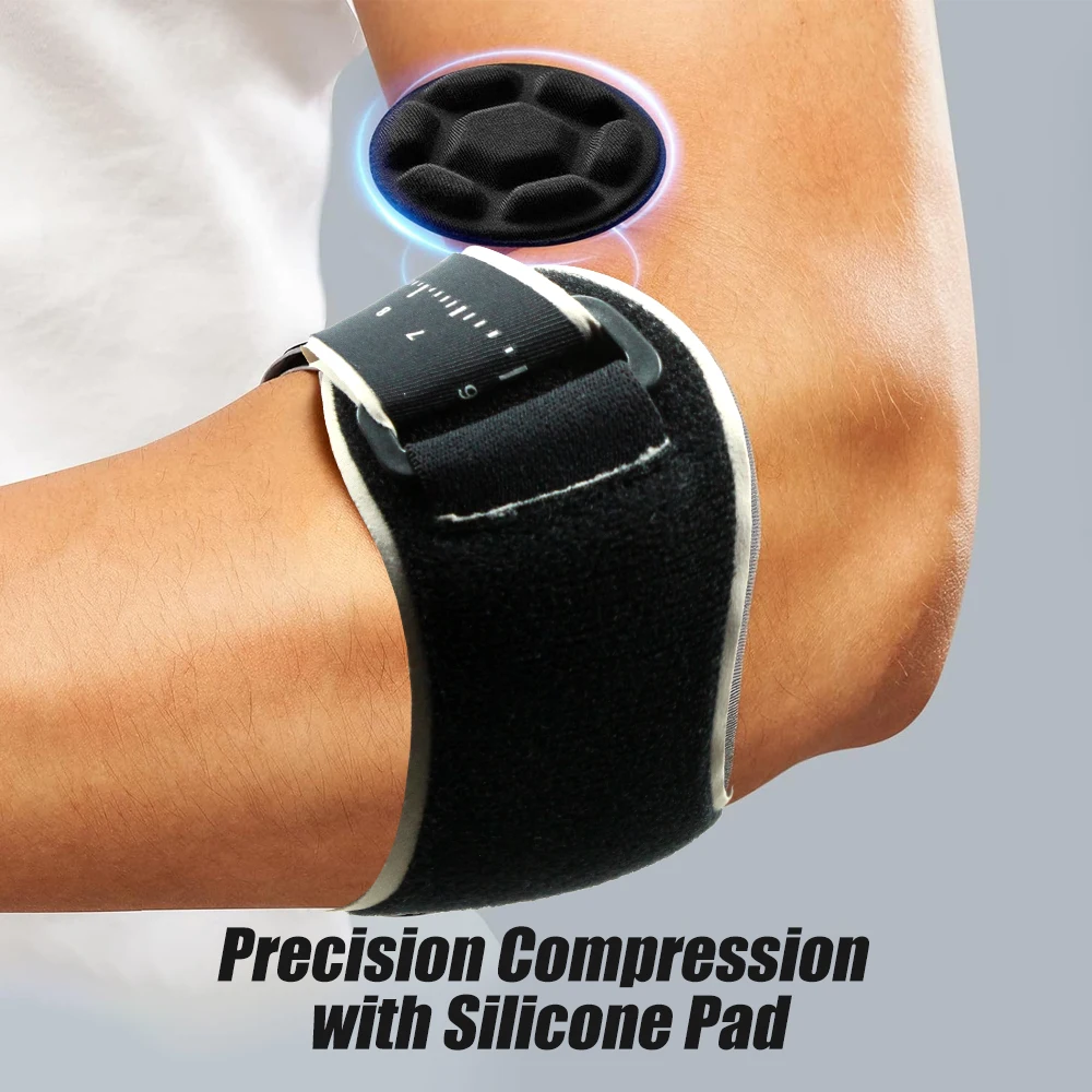 Tennis Elbow Brace - テニス肘ブレース 男女兼用 テニス肘用ストラップ ゲルパッド付き テニス＆ゴルフ用肘サポーター