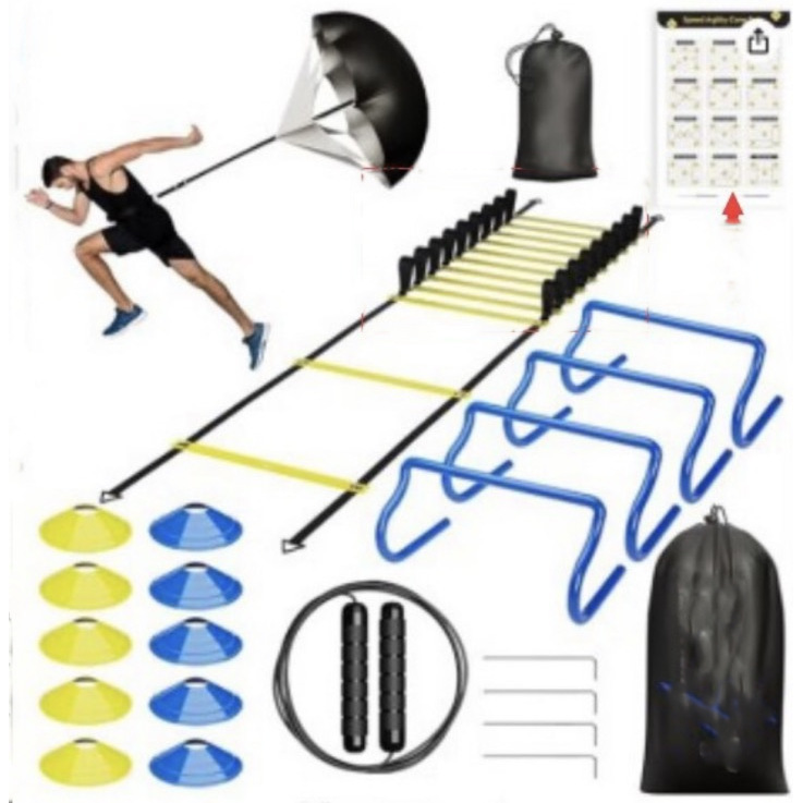 Agility Hurdle Set - 2026年ホットセール プロアジリティラダー＆コーン スピードアジリティハードル ポール コーン ラダーセット