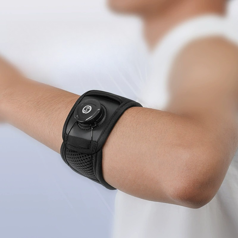 Tennis Elbow Brace - 1PC 調節可能なノブ付きテニス肘ブレースストラップ、腱鞘炎肘緩和用、男性女性用、肘ブレース、腕前腕ブレースバンド