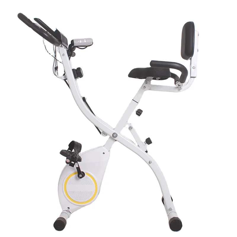 Sports Equipment For Home - 折りたたみ式高品質ホームジムスポーツ用品磁気抵抗フィットネスエクササイズバイク（背もたれ付き）
