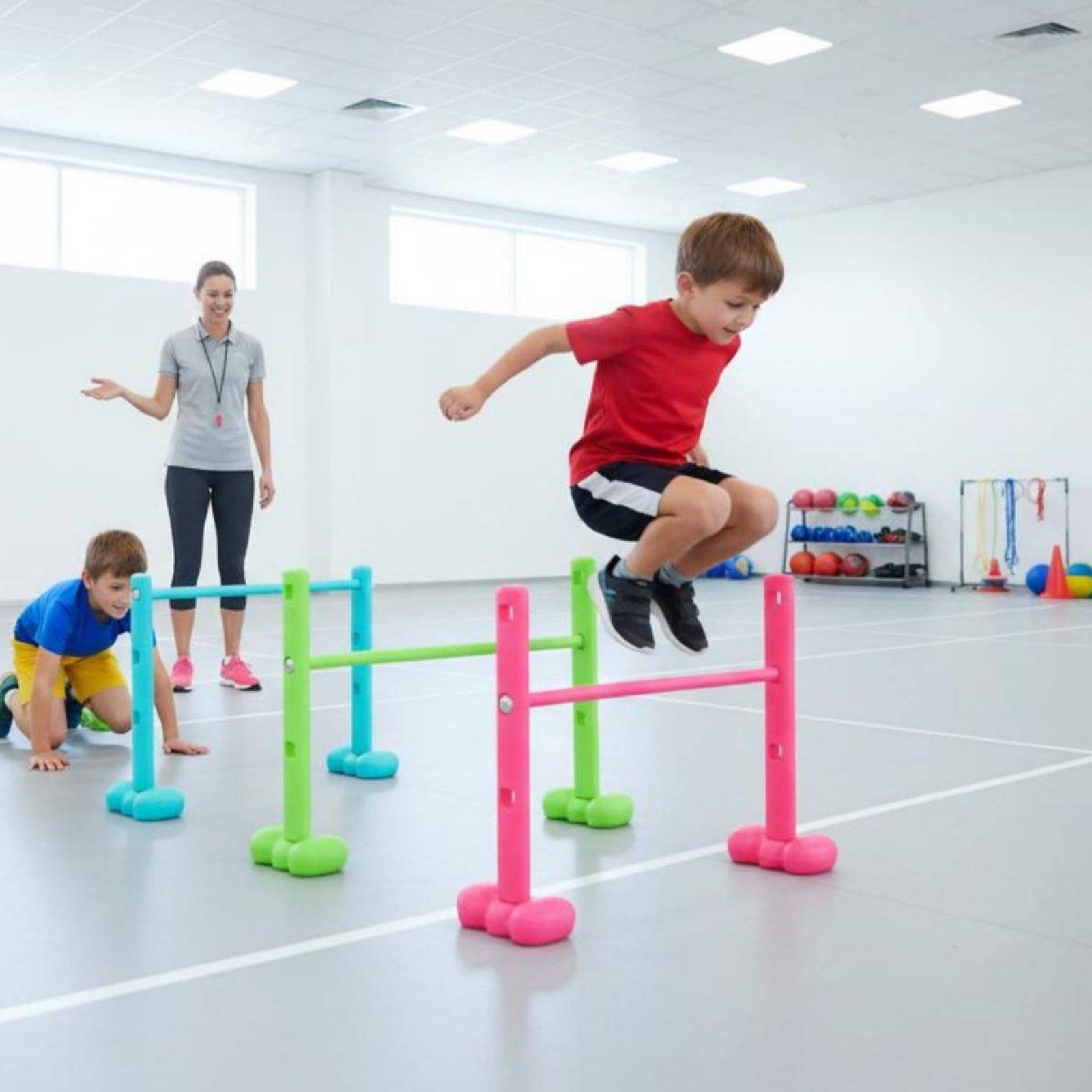 Agility Hurdle Set - 4ピース クリープトンネルセット 丈夫な子供用アジリティハードル 簡単組み立て