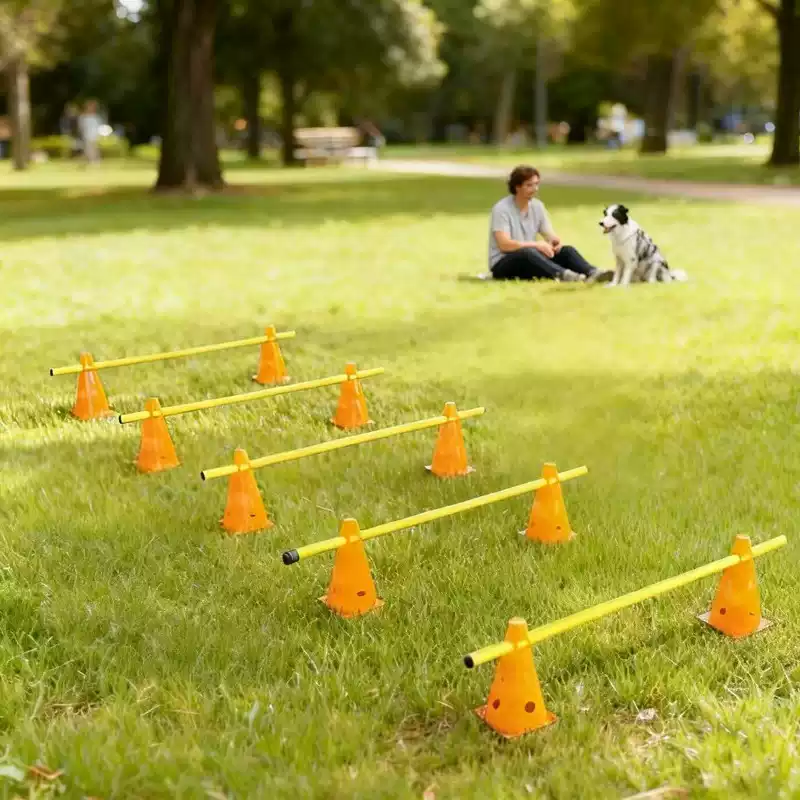30CM犬用アジリティ障害物セット、ジャンプハードル、コーン - Agility Hurdle Set のレビューと価格