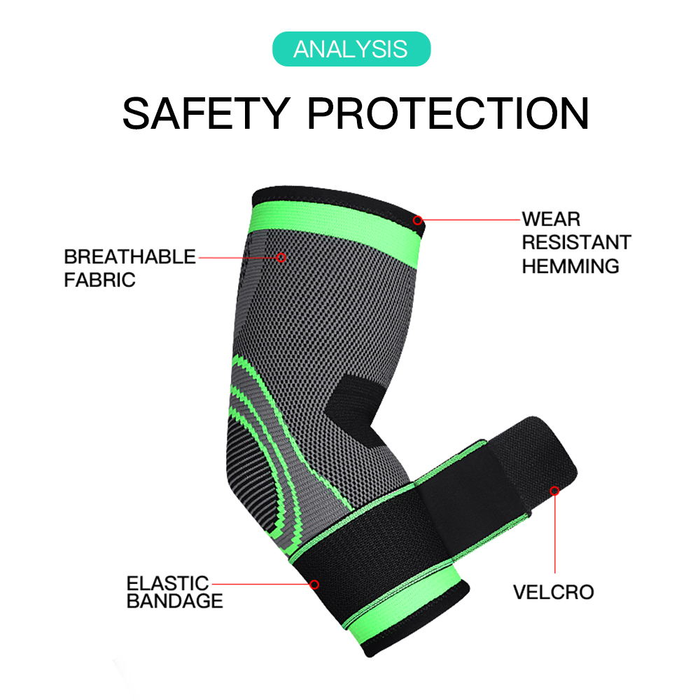 1PC アームサポート圧縮スリーブ肘ブレースサポートプロテク - Tennis Elbow Brace のレビューと価格