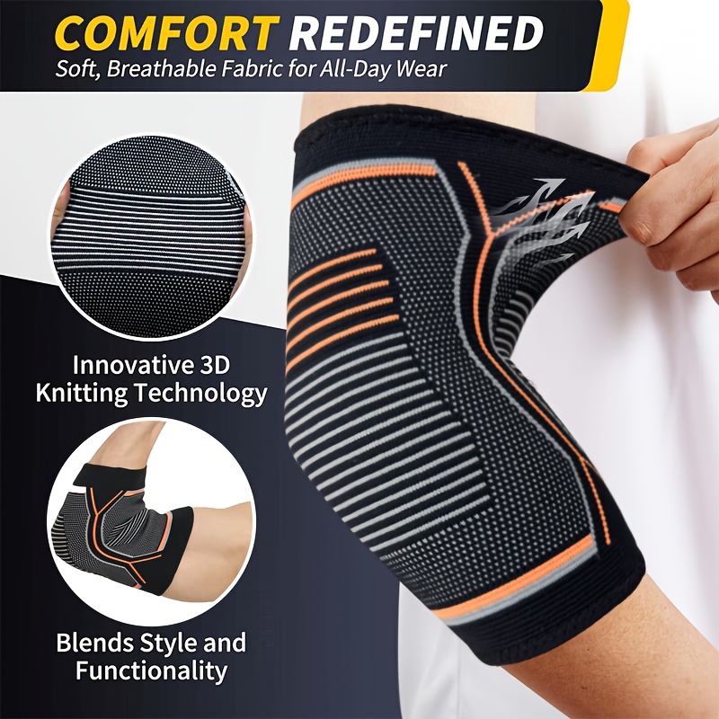 1PC肘サポーター 弾性ジムスポーツ肘保護パッド 汗吸収 ス - Tennis Elbow Brace のレビューと価格
