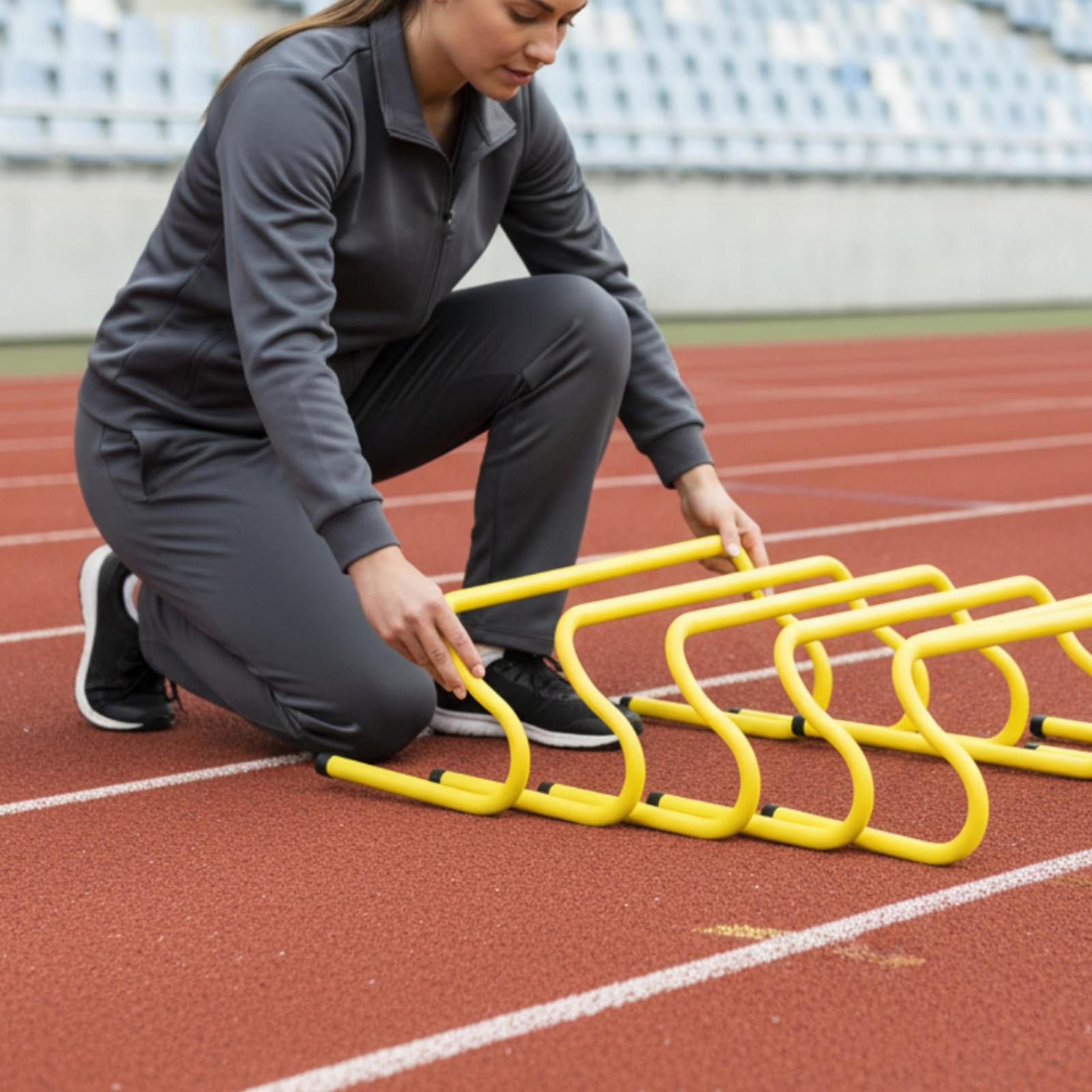フィールドスポーツ練習用、屋外用、取り外し可能なアジリティハ - Agility Hurdle Set のレビューと価格
