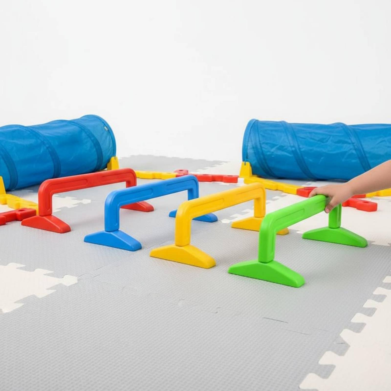 4ピースクロールトンネルセット、頑丈な子供用ハードルセット、 - Agility Hurdle Set のレビューと価格