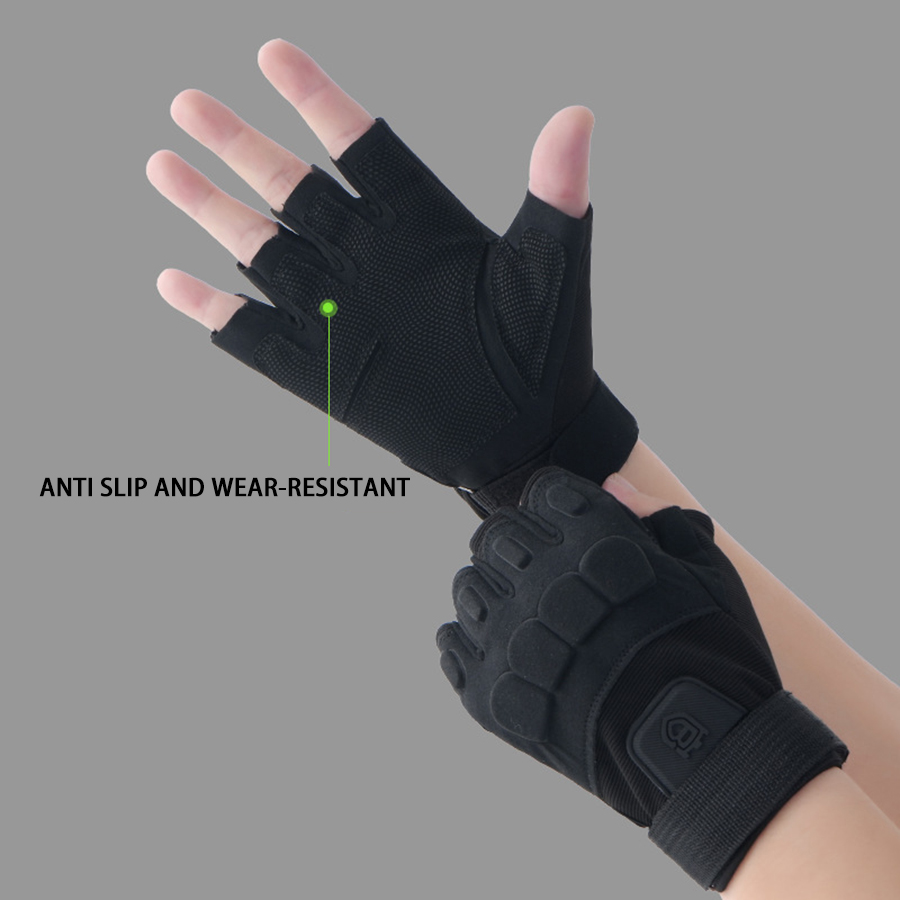 狩猟トレーニンググローブ ハーフフィンガーグローブ 通気性  - Sports Equipment And Names のレビューと価格