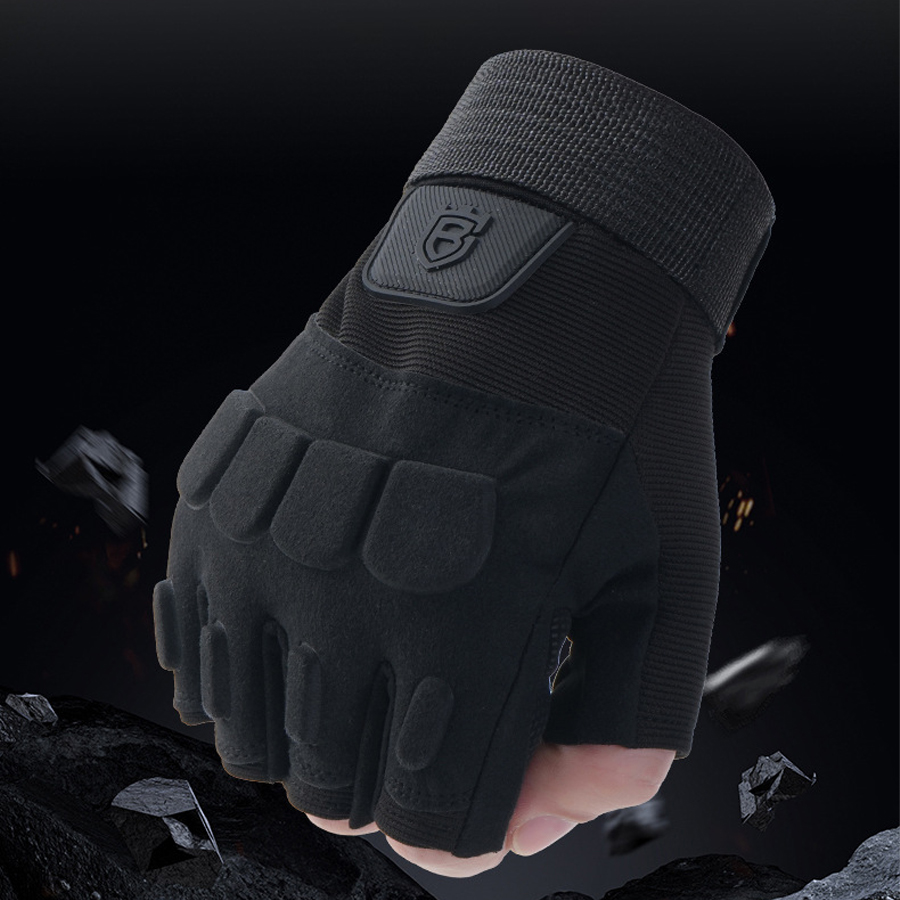 狩猟トレーニンググローブ ハーフフィンガーグローブ 通気性  - Sports Equipment And Names のレビューと価格