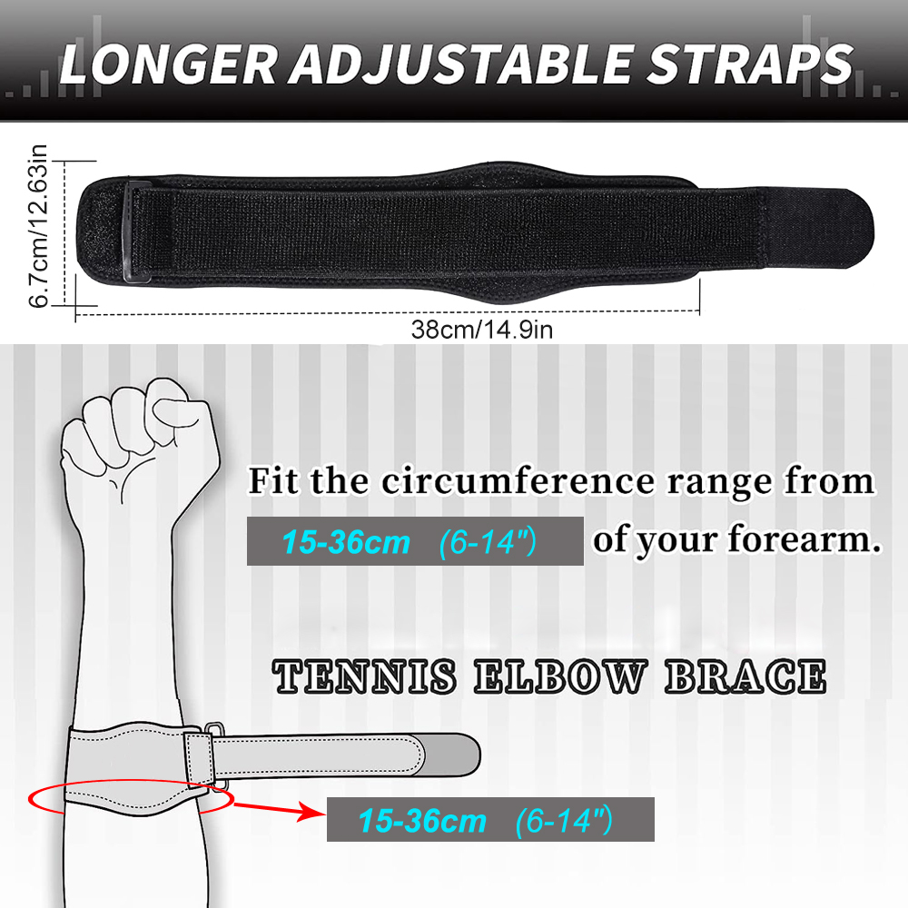 腱炎のための1本のテニス肘ブレース、ゴルファーの肘の前腕ブレ - Tennis Elbow Brace のレビューと価格