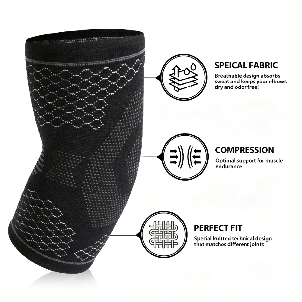 1/2個入り テニス肘＆ゴルファー肘サポート、圧縮肘スリーブ - Tennis Elbow Brace のレビューと価格