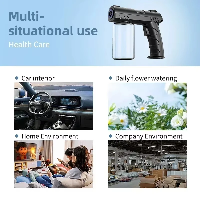 ハンドヘルド理髪スプレーボトル 280ML USB ナノブル - Sports Equipment Disinfectant Spray のレビューと価格