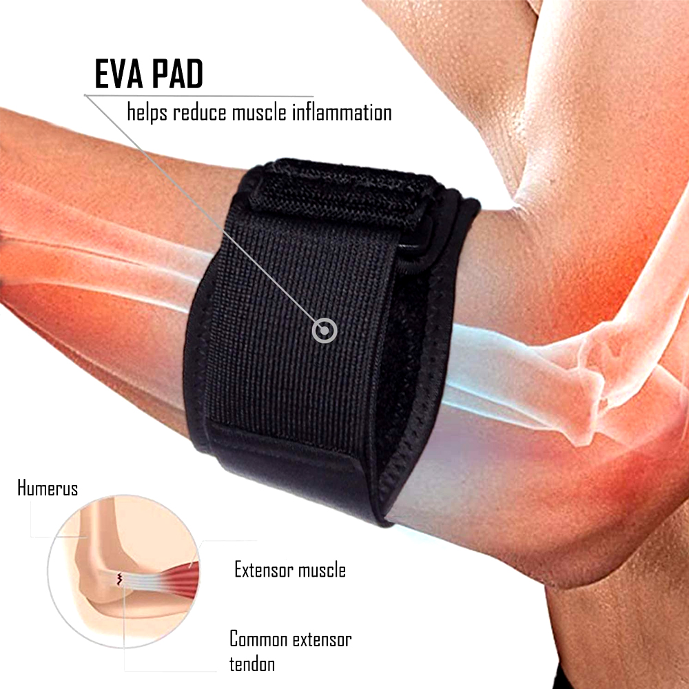 ゴルファー用テニス肘ブレース肘前腕ブレースストラップと圧縮パ - Tennis Elbow Brace のレビューと価格