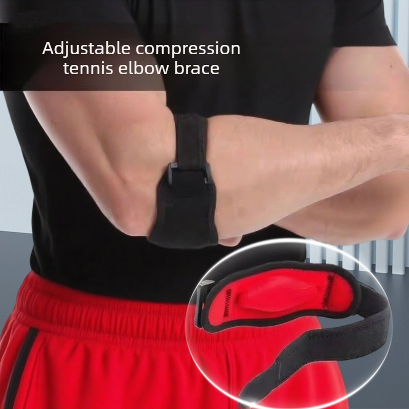圧縮肘スリーブユニセックススポーツ肘ブレースバスケットボール - Tennis Elbow Brace のレビューと価格