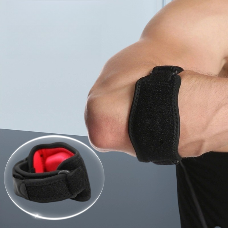 圧縮肘スリーブユニセックススポーツ肘ブレースバスケットボール - Tennis Elbow Brace のレビューと価格